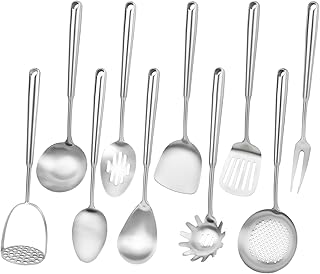 10-Piece Stainless Steel Kitchen Utensil Set