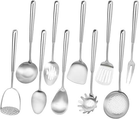 10-Piece Stainless Steel Kitchen Utensil Set