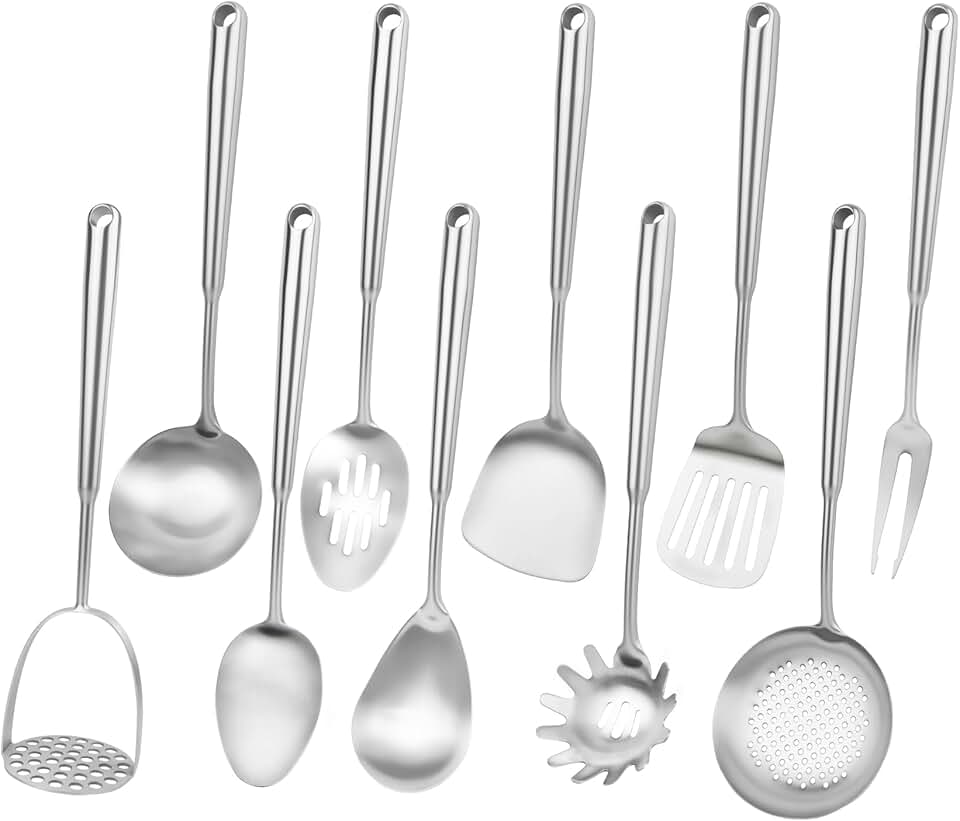 10-Piece Stainless Steel Kitchen Utensil Set
