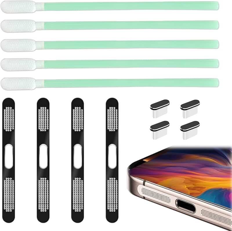 13-Piece USB-C Dust Plug and Cleaning Kit