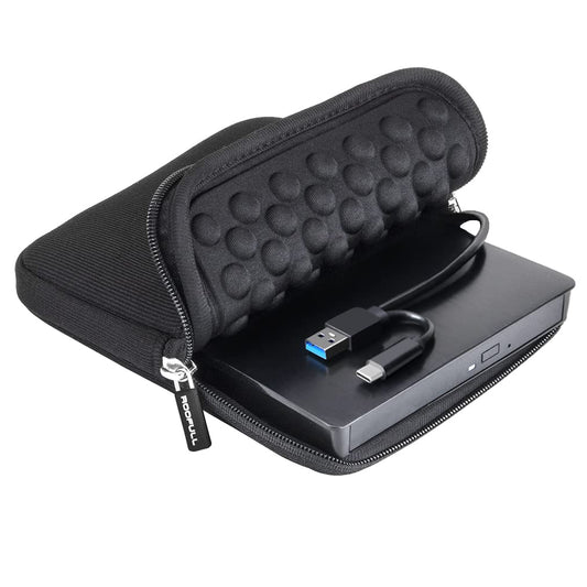 External USB 3.0 Type-C CD DVD Drive with Case for Mac and Windows