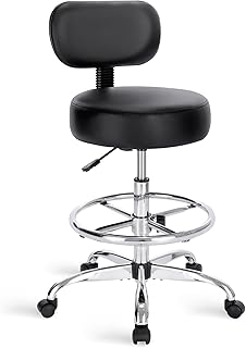 Adjustable Drafting Chair with Back and Foot Rest