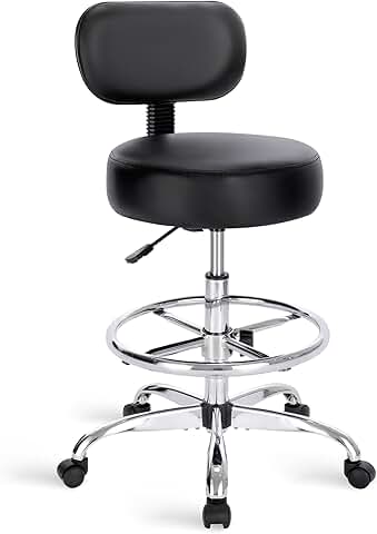 Adjustable Drafting Chair with Back and Foot Rest