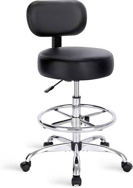 Adjustable Drafting Chair with Back and Foot Rest