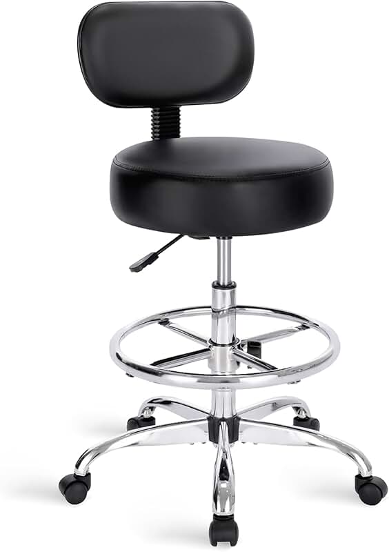 Adjustable Drafting Chair with Back and Foot Rest
