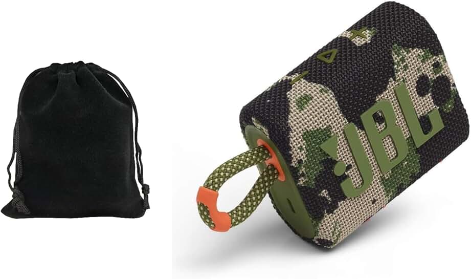 Portable Bluetooth Waterproof Dustproof Speaker with Storage Pouch