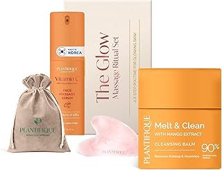 Massage Ritual Set with Jade Gua Sha, Jojoba Oil, AHA Serum, and Cleansing Balm