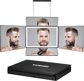 Rechargeable 5-Way Mirror for Hair Cutting and Styling