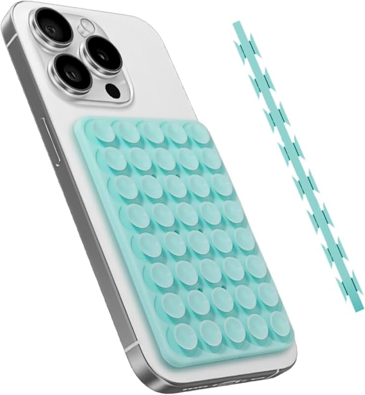 Light Blue Silicone Phone Mount for Hands-Free Use