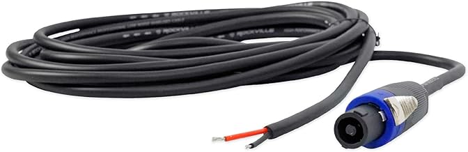 15ft 16-Gauge Speakon to Bare Wire Speaker Cable