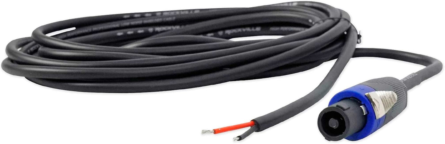 15ft 16-Gauge Speakon to Bare Wire Speaker Cable