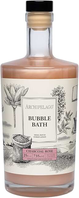 Luxury Charcoal Rose Bubble Bath for All Skin Types