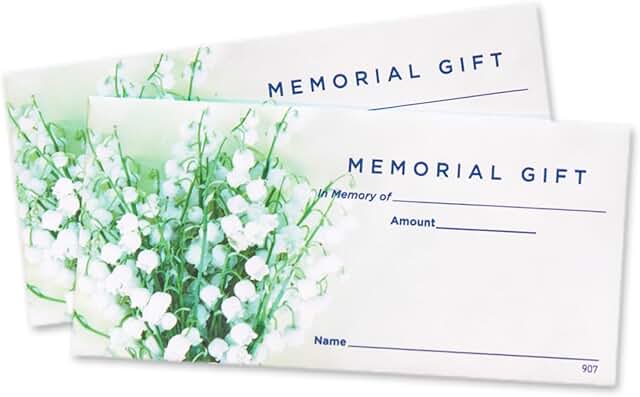 Memorial Gift Envelope for Church