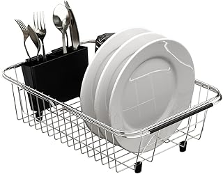 Adjustable Stainless Steel Over Sink Dish Drying Rack