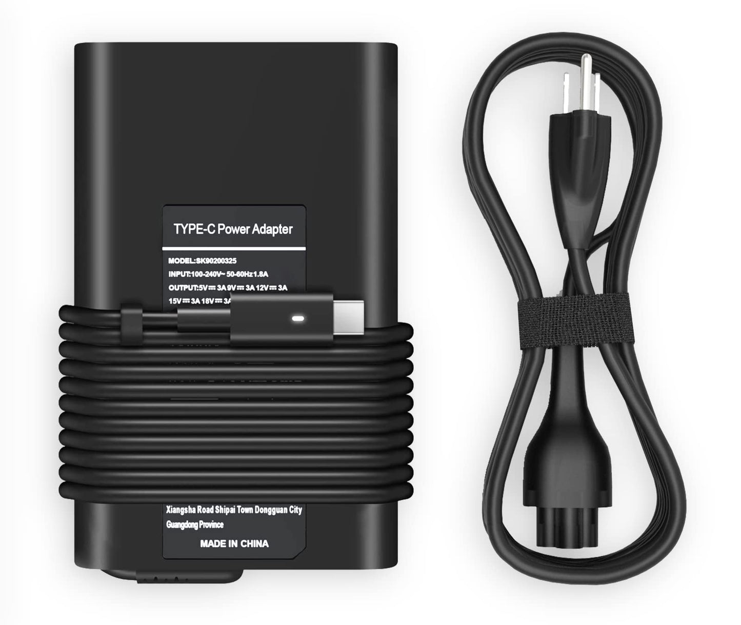 Fit for Dell Laptop Charger 65W&45 Watt : for Dell USB C Charger, for Dell Latitude 5520 7420 5420 7389 5290 5320 7390 7410 Charger, XPS 13 9250 9305 9365, Chromebook Series, USB-C Adapter Power Cord
