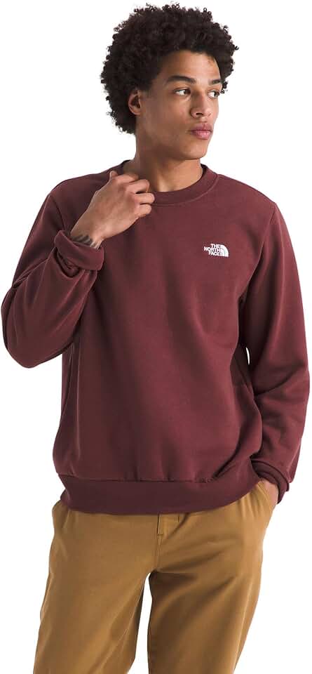 Men's Simple Dome Crew with Ribbed Collar and Hem