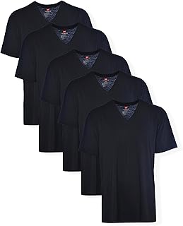 Tall men's V-neck undershirts, tagless, 100% cotton, multipack