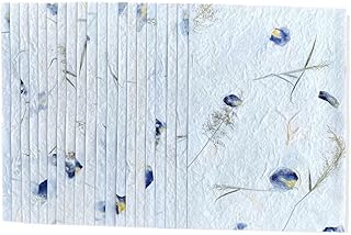 Handmade Mulberry Paper, A4, 20 Sheets, Butterfly Pea Flowers