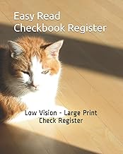 Large Print 7-Column Checkbook Register for Personal Accounts