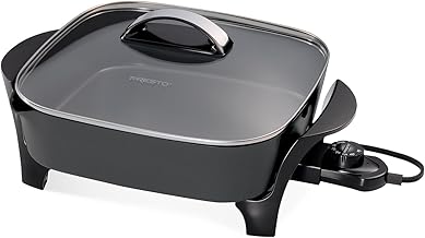 12-inch electric skillet with glass cover