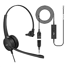 Professional Mono Headset with Noise Cancellation and Microphone Control