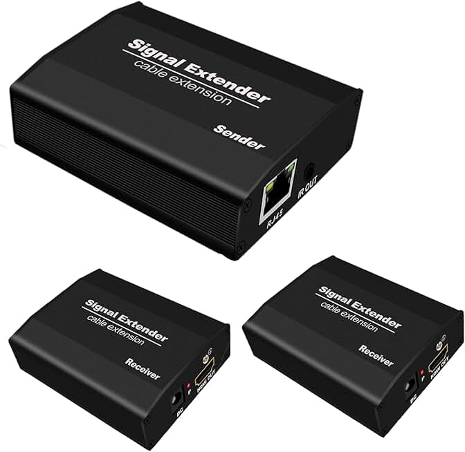 HDMI Extender Over Cat5e/6, 558 ft, 1080p, Plug & Play