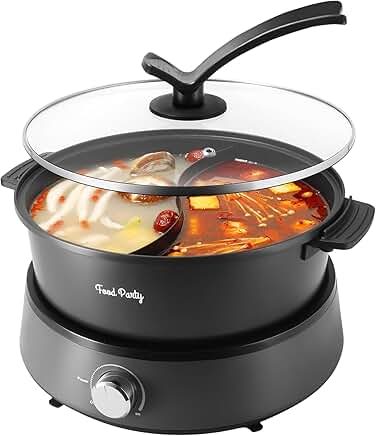 Separable Hot Pot with Divider for 2-6 People