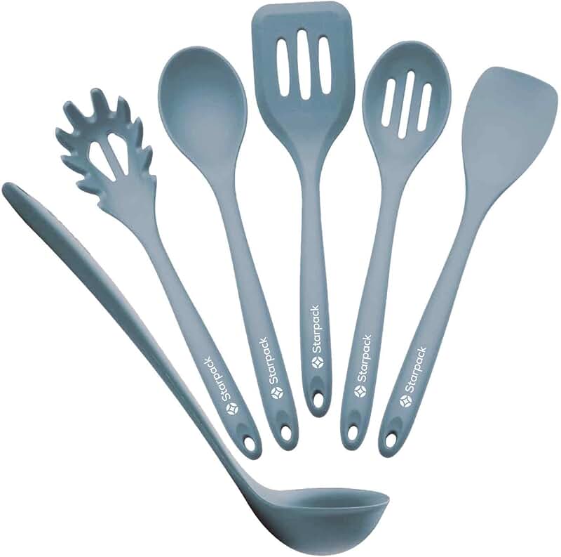 Large 6-Piece Heat-Resistant Silicone Cooking Utensil Set