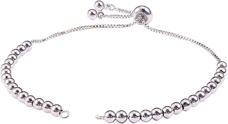 10pcs Adjustable Slider Chains for DIY Bracelets