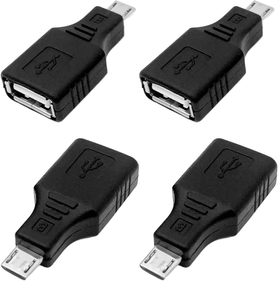 Micro USB Male to USB 2.0 Female OTG Adapter Pack