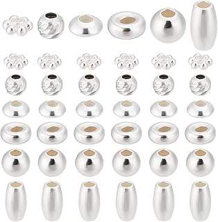 60 Sterling Silver Beads for Jewelry Making