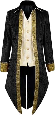 Men's Victorian Steampunk Tailcoat Vintage Frock Coat