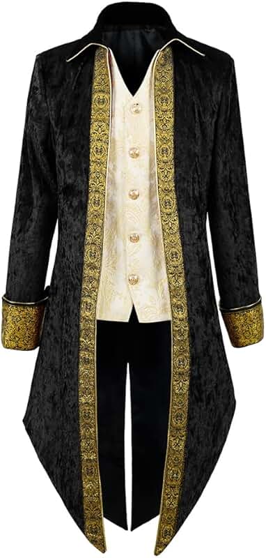 Men's Victorian Steampunk Tailcoat Vintage Frock Coat