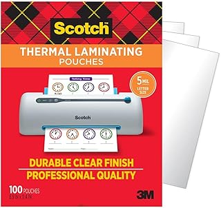 Clear 5 mil. Laminating Pouches, 100 Count