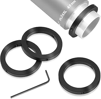 Set of three 1.25" telescope parfocal rings