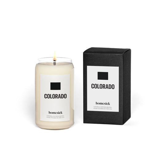Premium Scented Candle, Colorado  Scents of Spruce Needles, Cinnamon, 13.75 oz, 60-80 Hour Burn, Natural Soy Blend Candle Home Decor, Relaxing Aromatherapy Candle