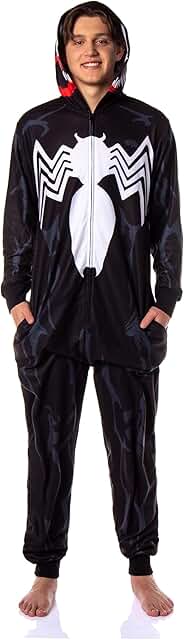 Venom Union Suit Adult Hooded Pajamas