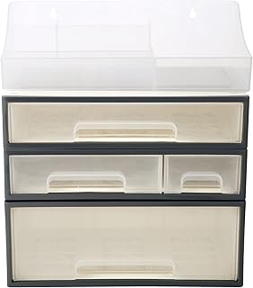4-Drawer and 5-Slot Clear Organizer for Cosmetics and Spices
