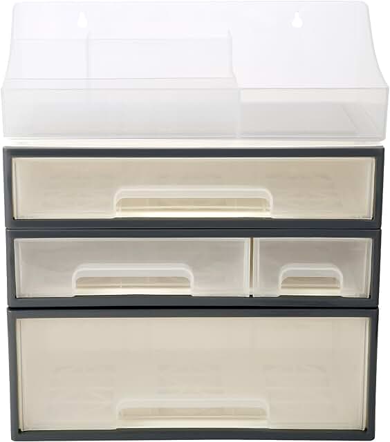 4-Drawer and 5-Slot Clear Organizer for Cosmetics and Spices