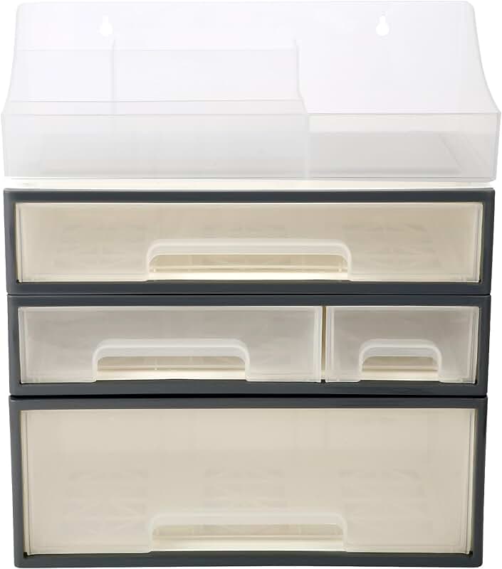 4-Drawer and 5-Slot Clear Organizer for Cosmetics and Spices