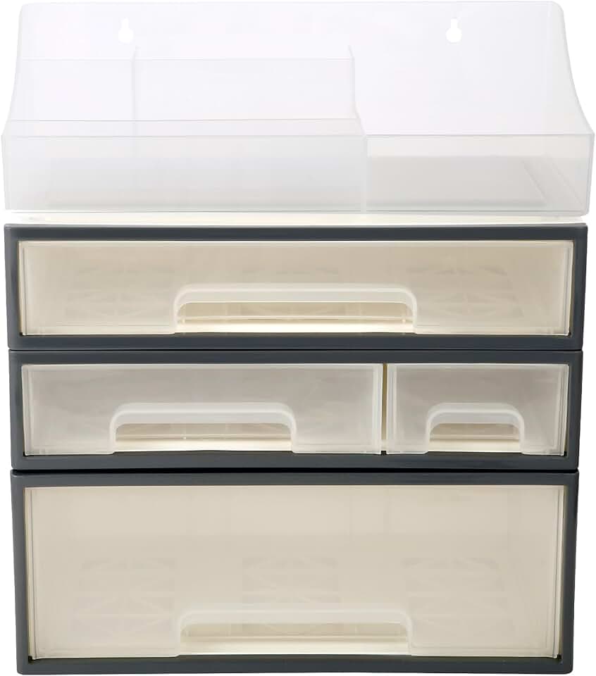 4-Drawer and 5-Slot Clear Organizer for Cosmetics and Spices