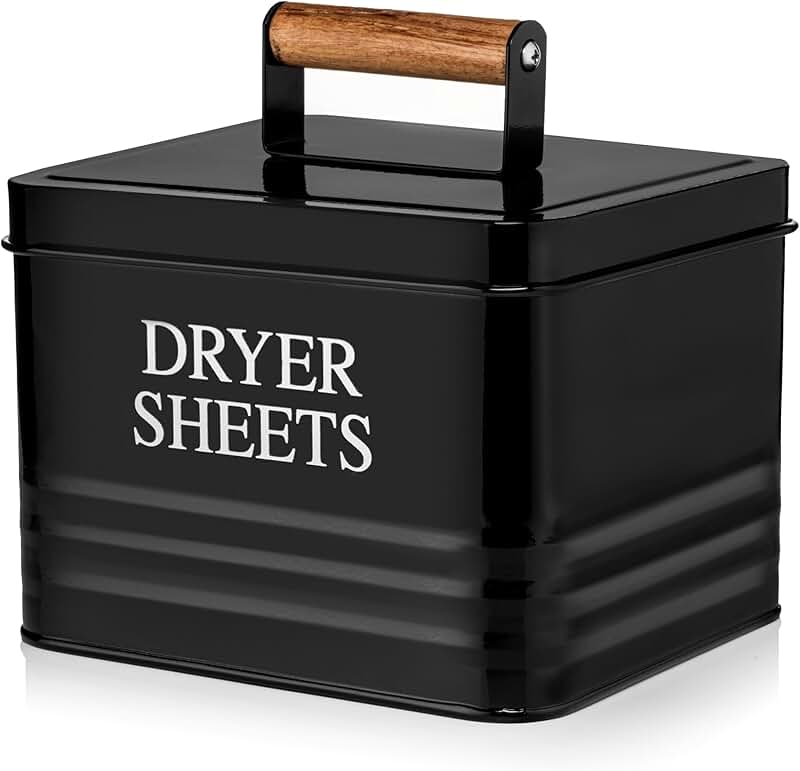 Modern Farmhouse Metal Laundry Dryer Sheets Holder