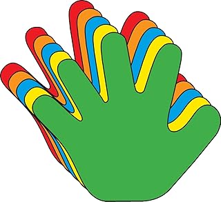 31 Assorted Color Handprint Cut-Outs for Crafts
