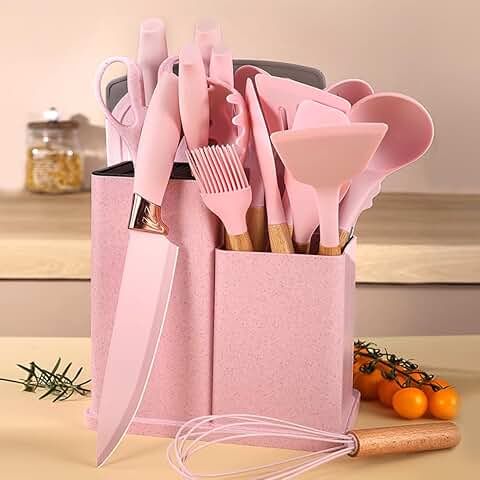 19-Piece Kitchen Utensil and Knife Set