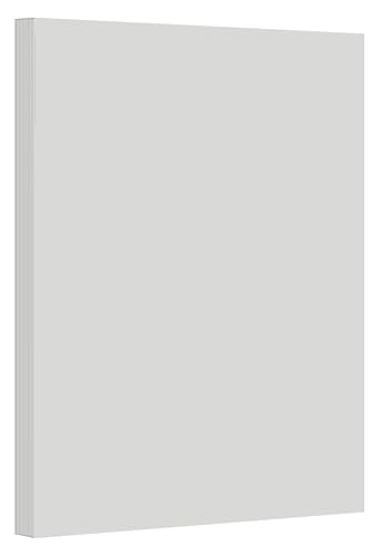 Gray pastel color card stock, 8.5 x 11, 50 sheets