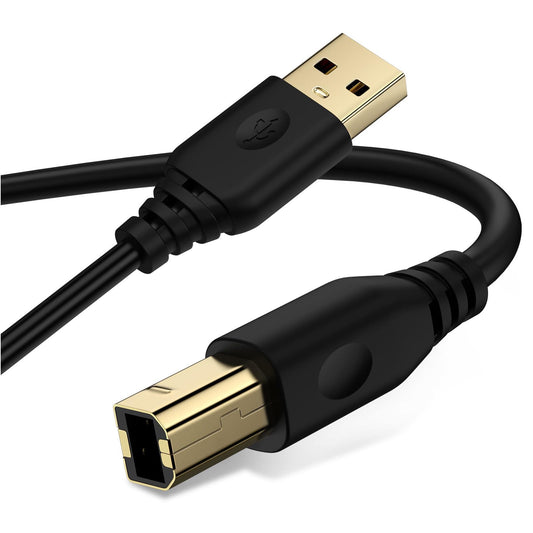 10FT USB-A to USB-B Printer and Scanner Cable