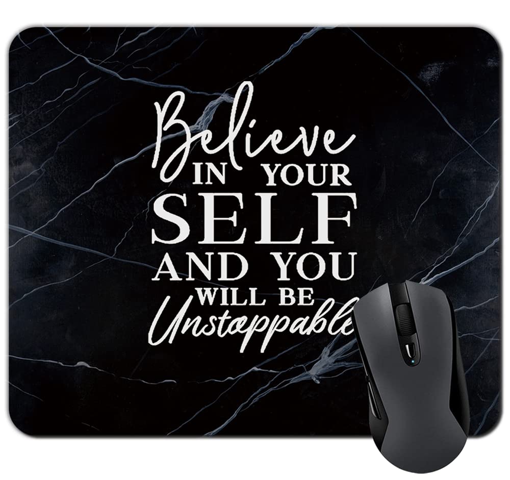 Motivational Quote Mouse Pad for Desk and Computer