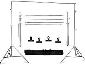 8.5 x 10 ft Stainless Steel Backdrop Stand Kit