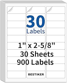 30 Sheets of 900 Address Shipping Labels