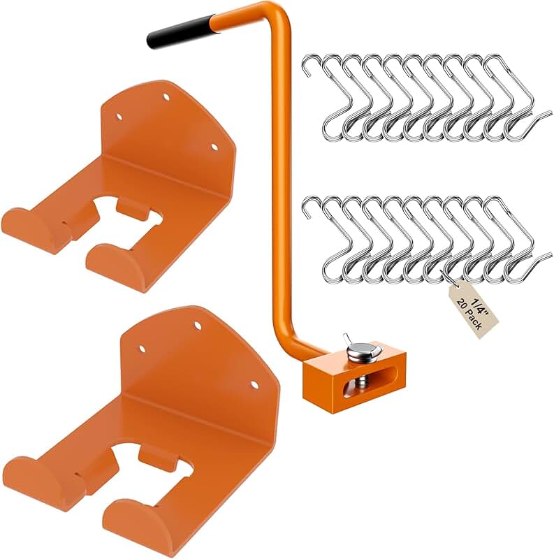 Garage and Fence Repair Kit with Tool Hanger and Tensioner